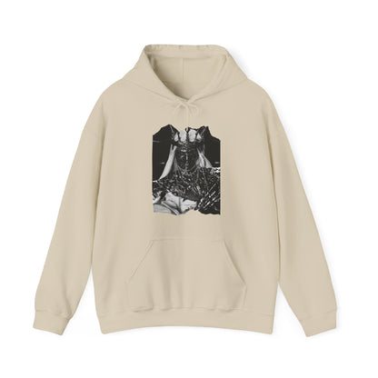 Horned Demon Illustration Hoodie