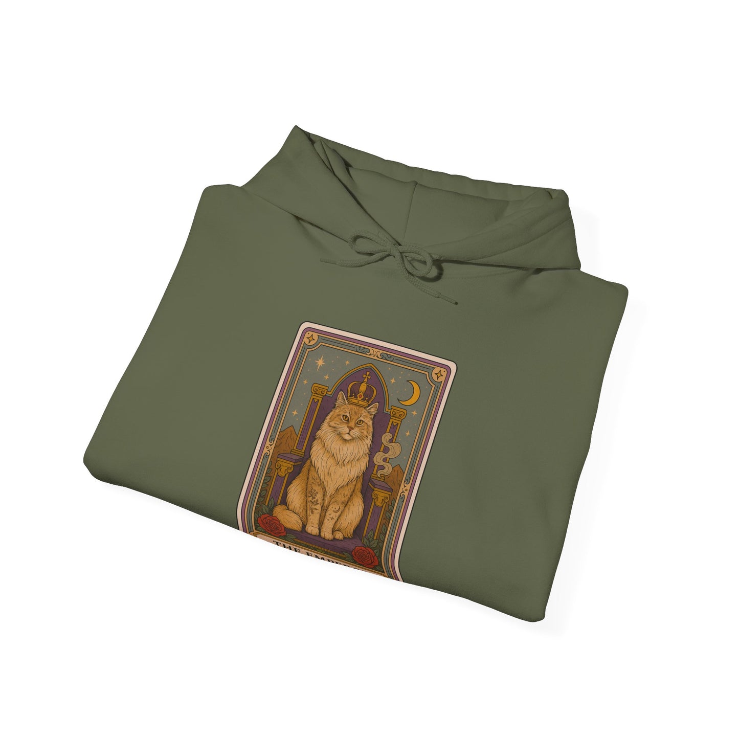 Mock Tarot Card "The Emperor" Cat Hoodie