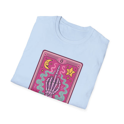 "The Zero of Fucks" Cartoon Tarot Card T-Shirt