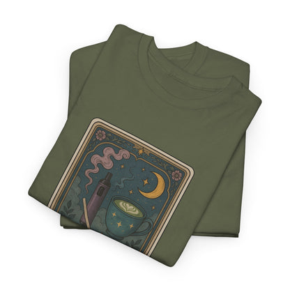 Mock Tarot Card "The Breakfast" Vape and Matcha Unisex T-Shirt