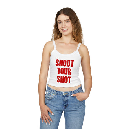 “Shoot Your Shot” Spaghetti Strap Vest Top