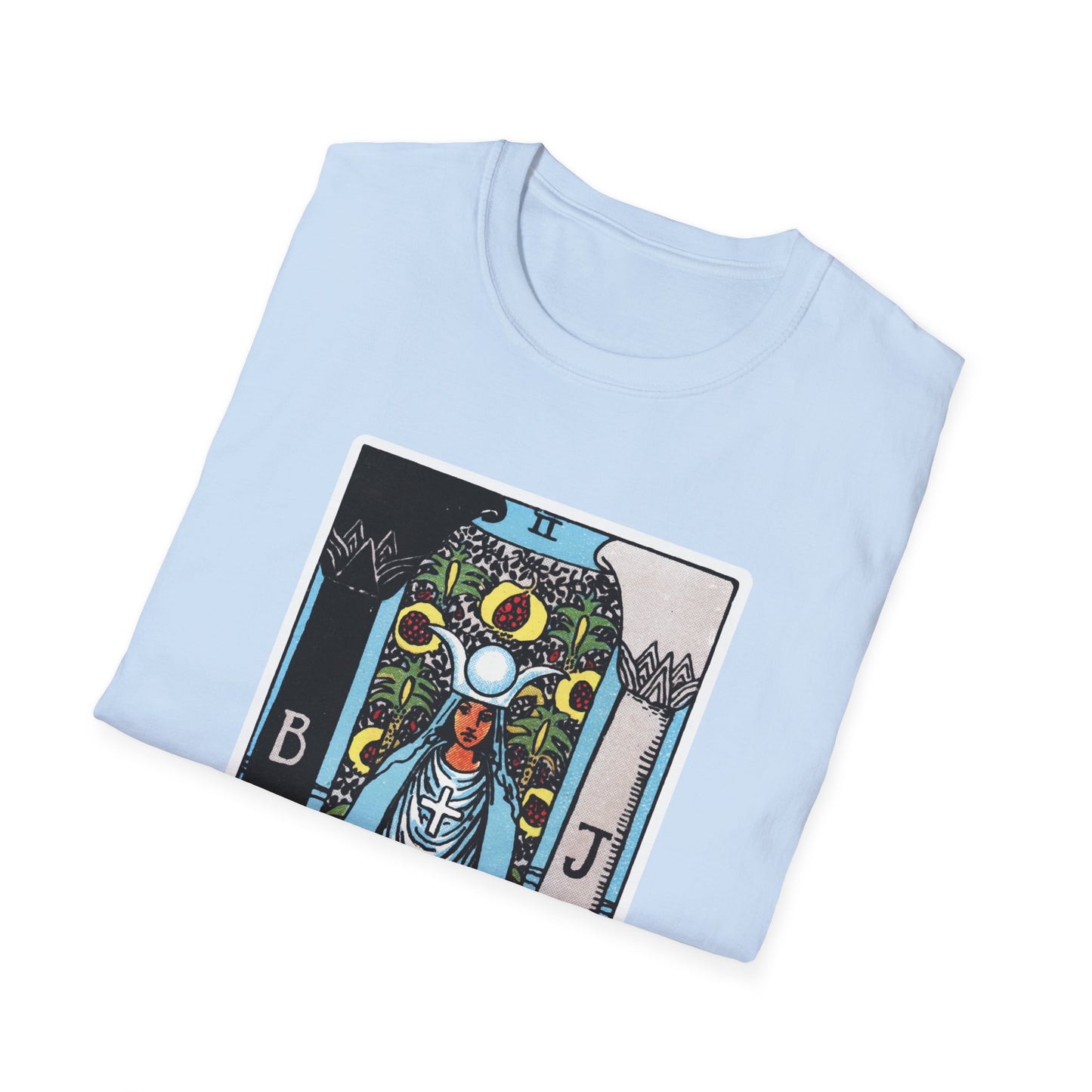 Camiseta de la Carta del Tarot La Suma Sacerdotisa