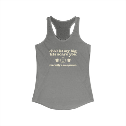 Dont Let My Big Boobs Scare You Y2K Tank