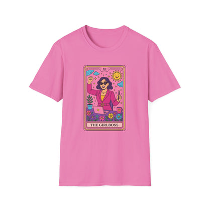 "The Girlboss" Cartoon Tarot Card T-Shirt