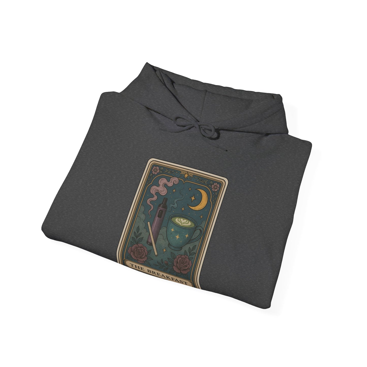 Mock Tarot Card "The Breakfast" Vape and Matcha Unisex Hoodie