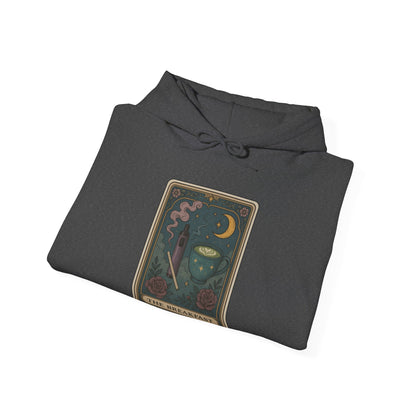 Mock Tarot Card "The Breakfast" Vape and Matcha Unisex Hoodie