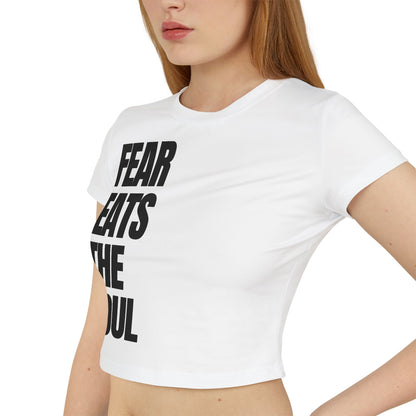 „Angst isst die Seele auf“ – Mutiges Baby-T-Shirt