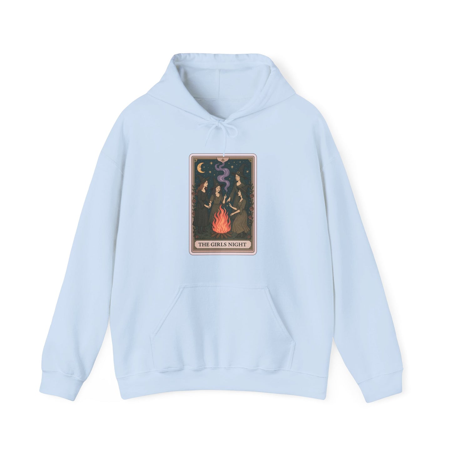 Mock Tarot Card "The Girls Night" Witch Hoodie