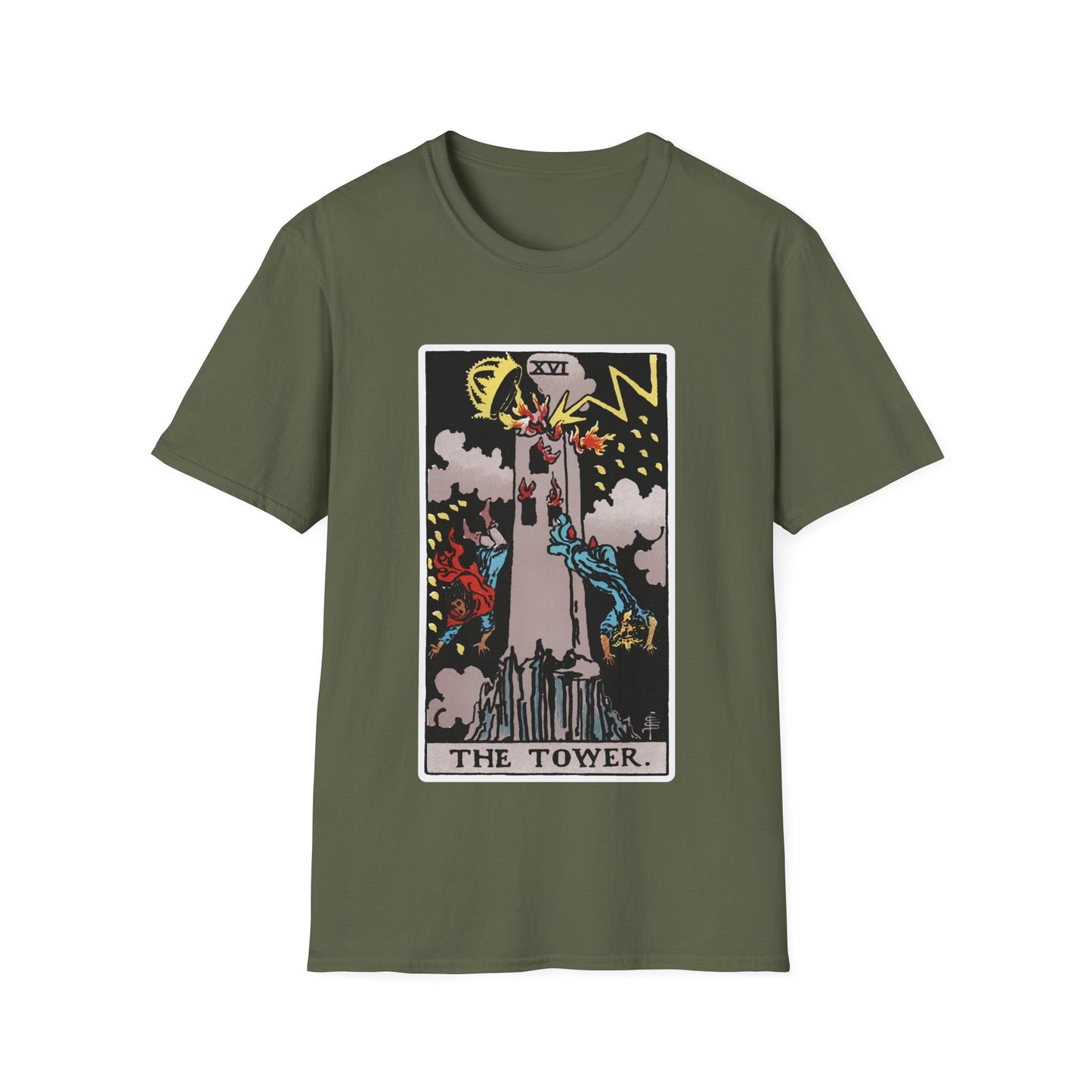 Camiseta de la Carta del Tarot La Torre