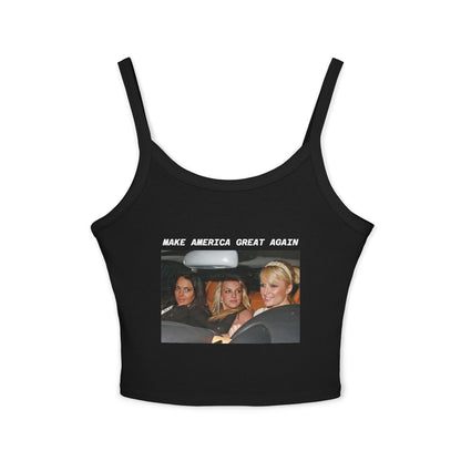 Top tipo chaleco Y2K de Paris Lindsay y Britney