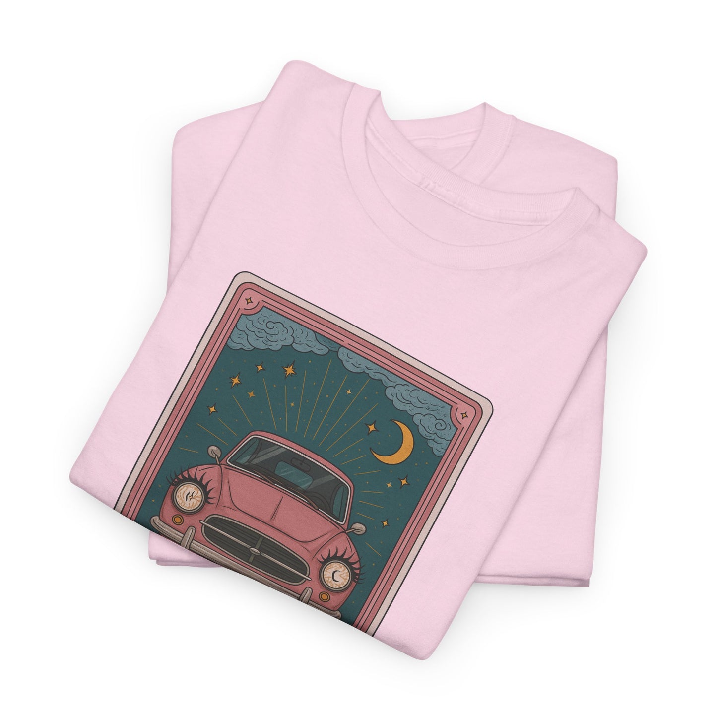 Mock Tarot Cards "The Chariot" Fiat 500 T-Shirt