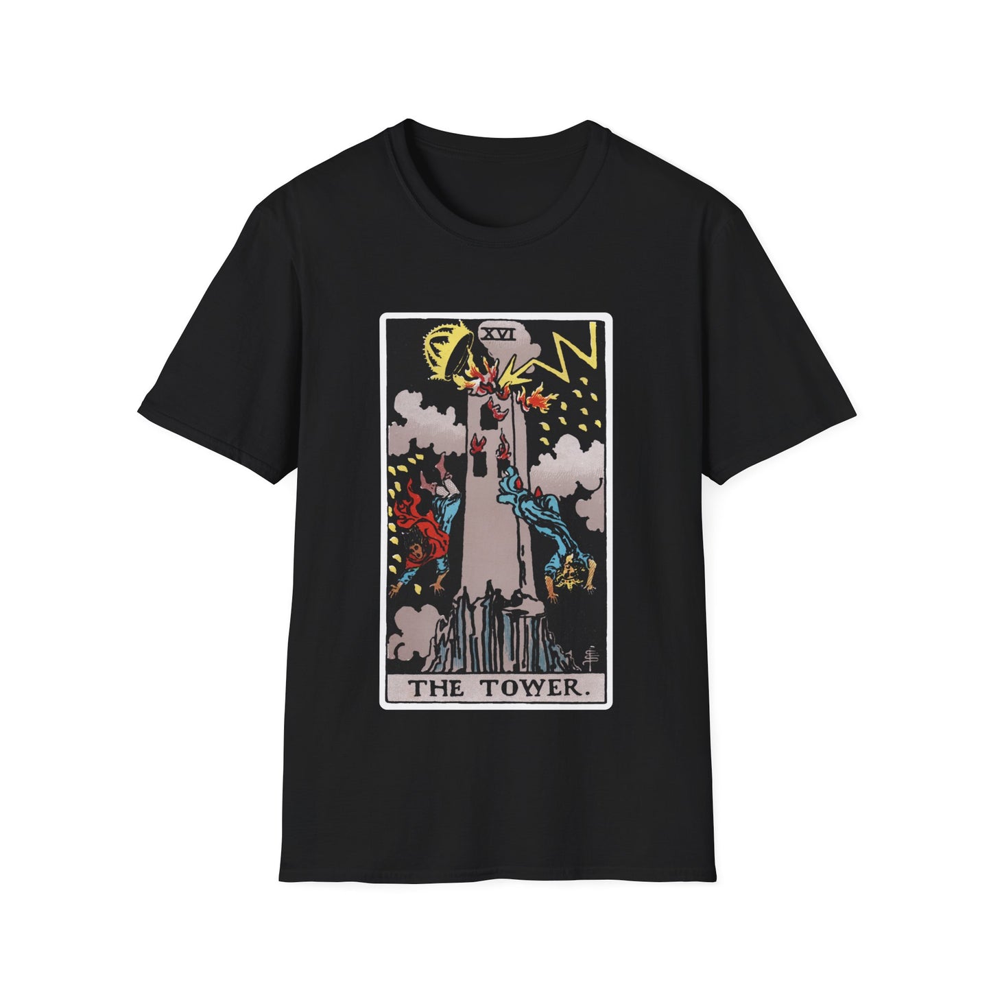 Camiseta de la Carta del Tarot La Torre