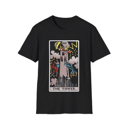 Camiseta de la Carta del Tarot La Torre
