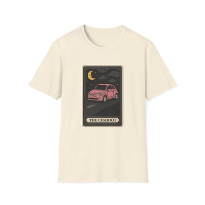 "The Chariot" Fiat 500 Cartoon Tarot Card T-Shirt