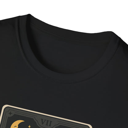 "The Chariot" Fiat 500 Cartoon Tarot Card T-Shirt