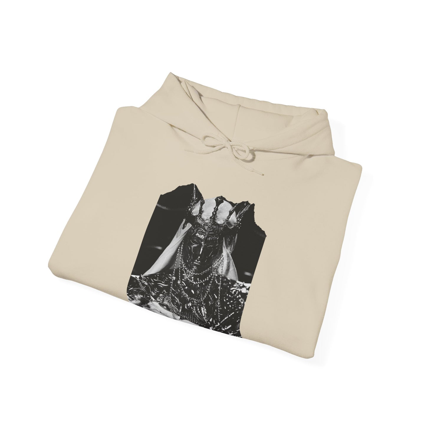 Horned Demon Illustration Hoodie