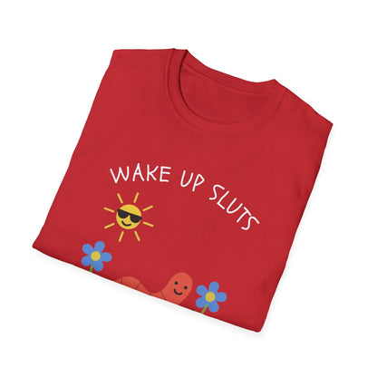 Wake Up Sluts, It's Time to Sin Smiling Worm T-Shirt
