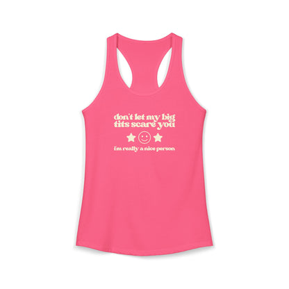 Dont Let My Big Boobs Scare You Y2K Tank
