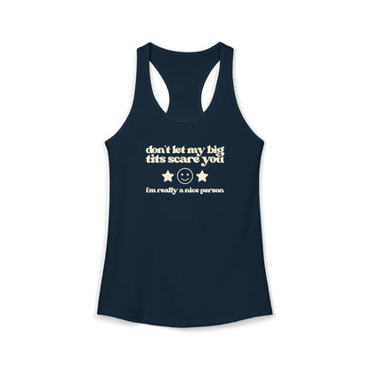 Dont Let My Big Boobs Scare You Y2K Tank
