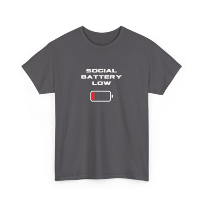 Social Battery Low Unisex T-Shirt