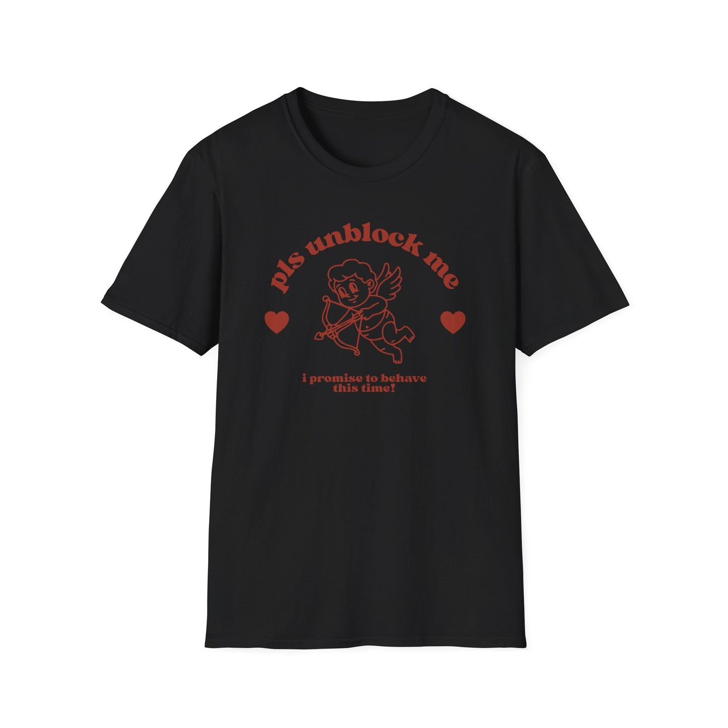 pls unblock me Cupid graphic T-Shirt