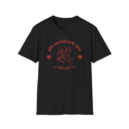 pls unblock me Cupid graphic T-Shirt