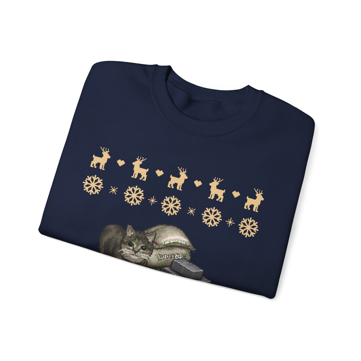 I Eat Cement Cat Christmas Jumper