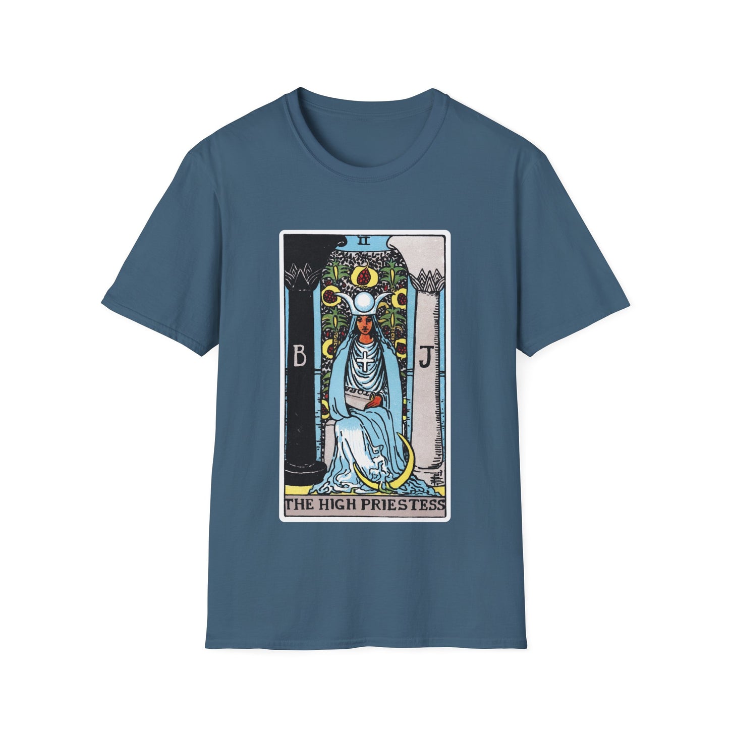 Camiseta de la Carta del Tarot La Suma Sacerdotisa
