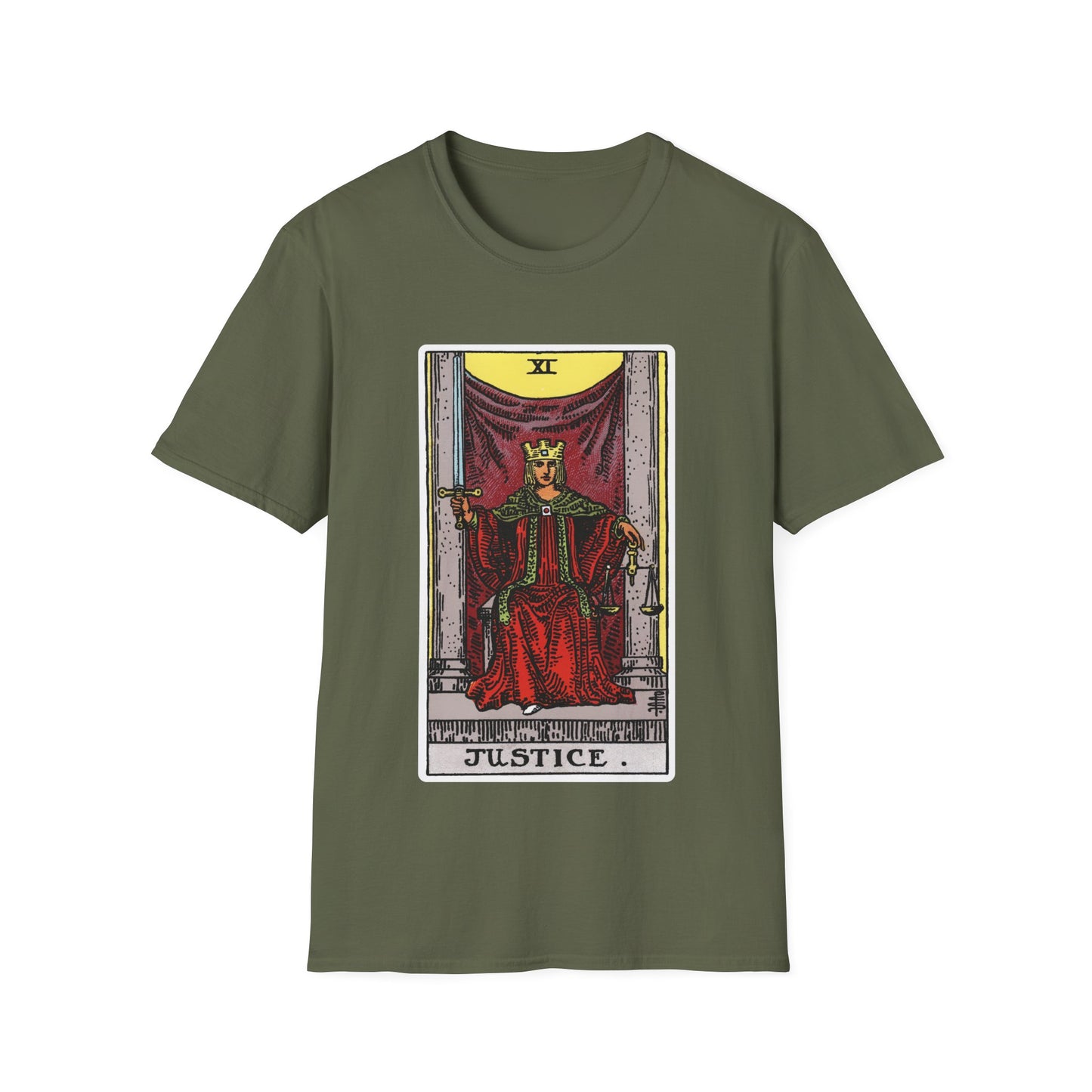 Camiseta de la Carta del Tarot de la Justicia