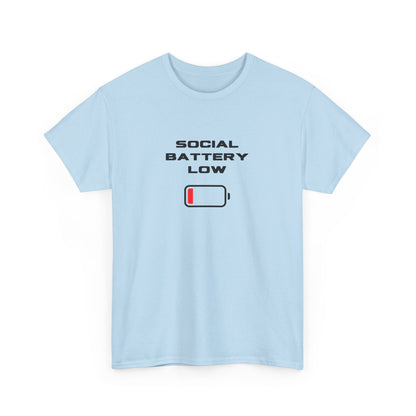 Social Battery Low Unisex T-Shirt