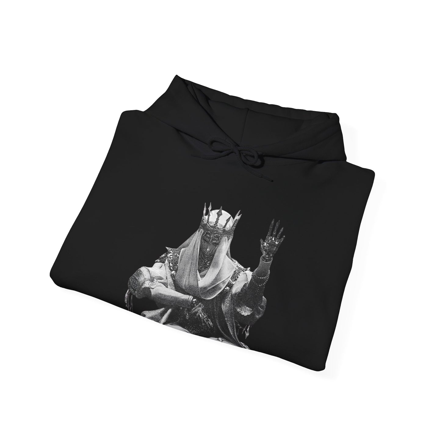Gothic Chrome King Illustration Hoodie