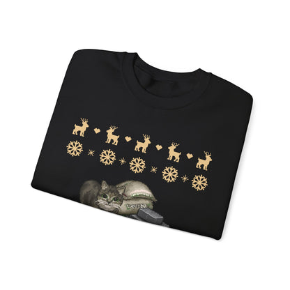 I Eat Cement Cat Christmas Jumper