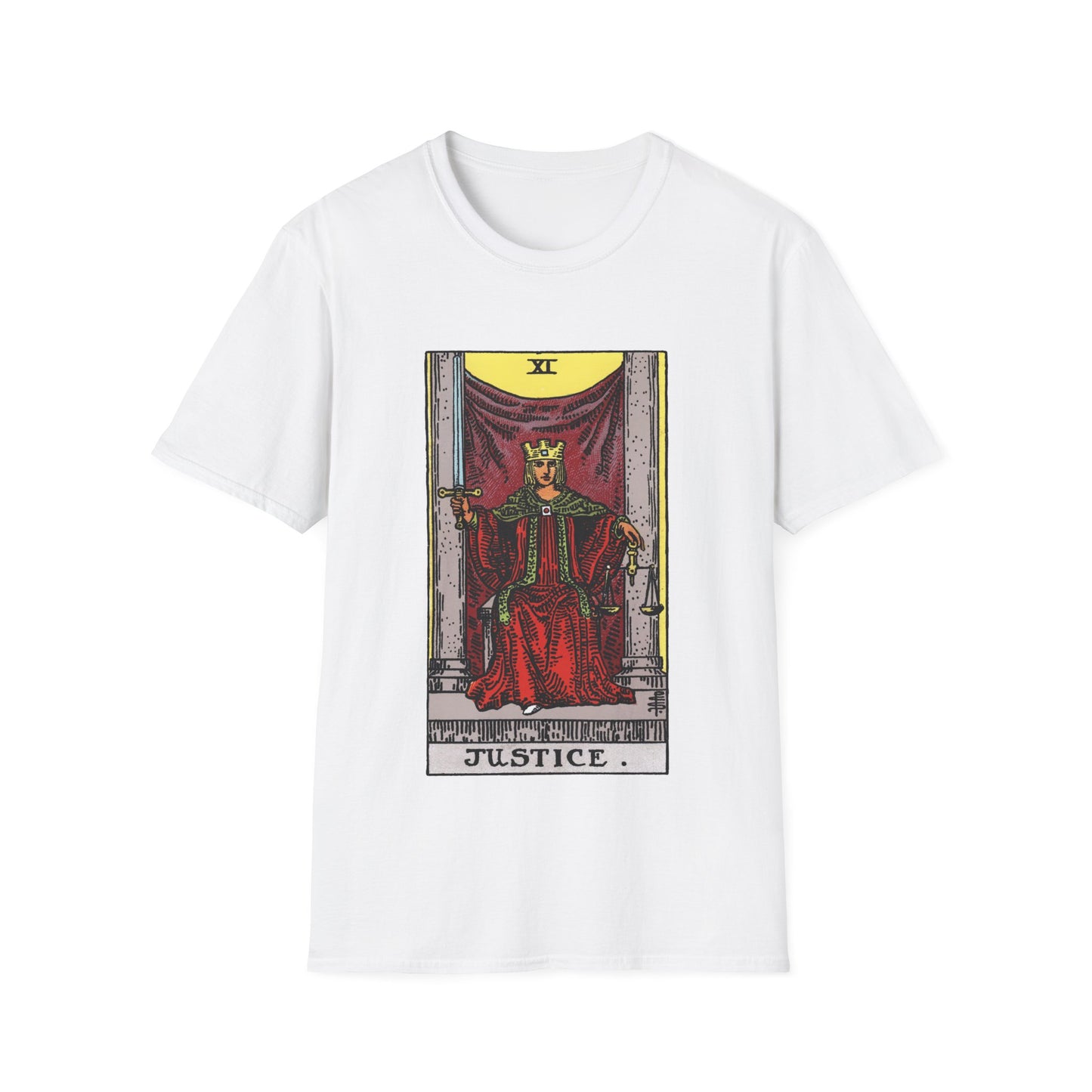Camiseta de la Carta del Tarot de la Justicia
