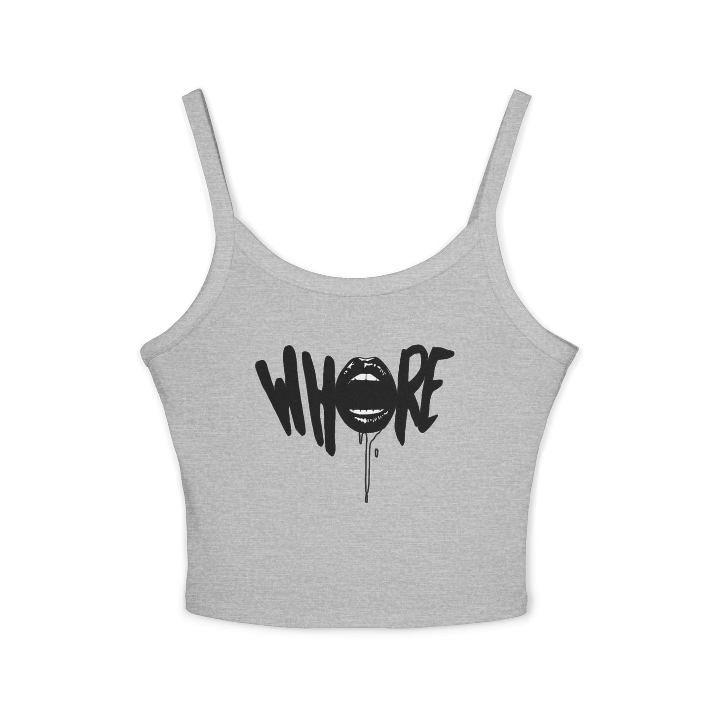 'Whore' Graffiti Lip Westentop