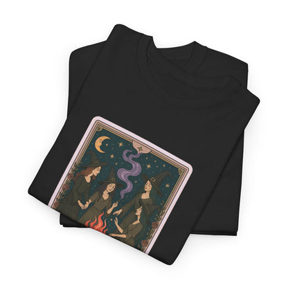 Mock Tarot Card "The Girls Night" Witch T-Shirt