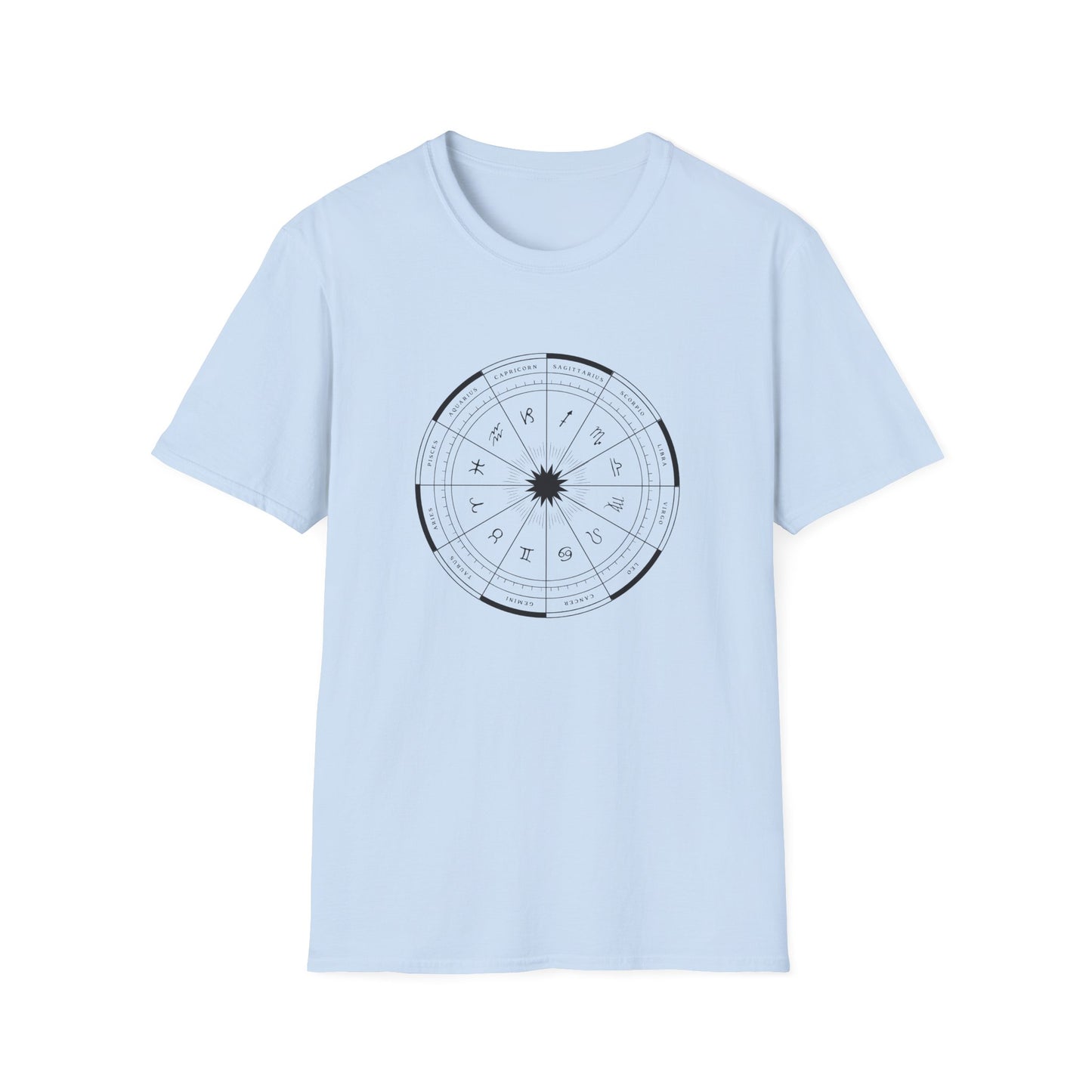 Minimalist Zodiac Wheel T-Shirt