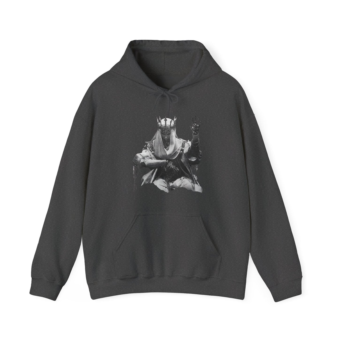 Gothic Chrome King Illustration Hoodie