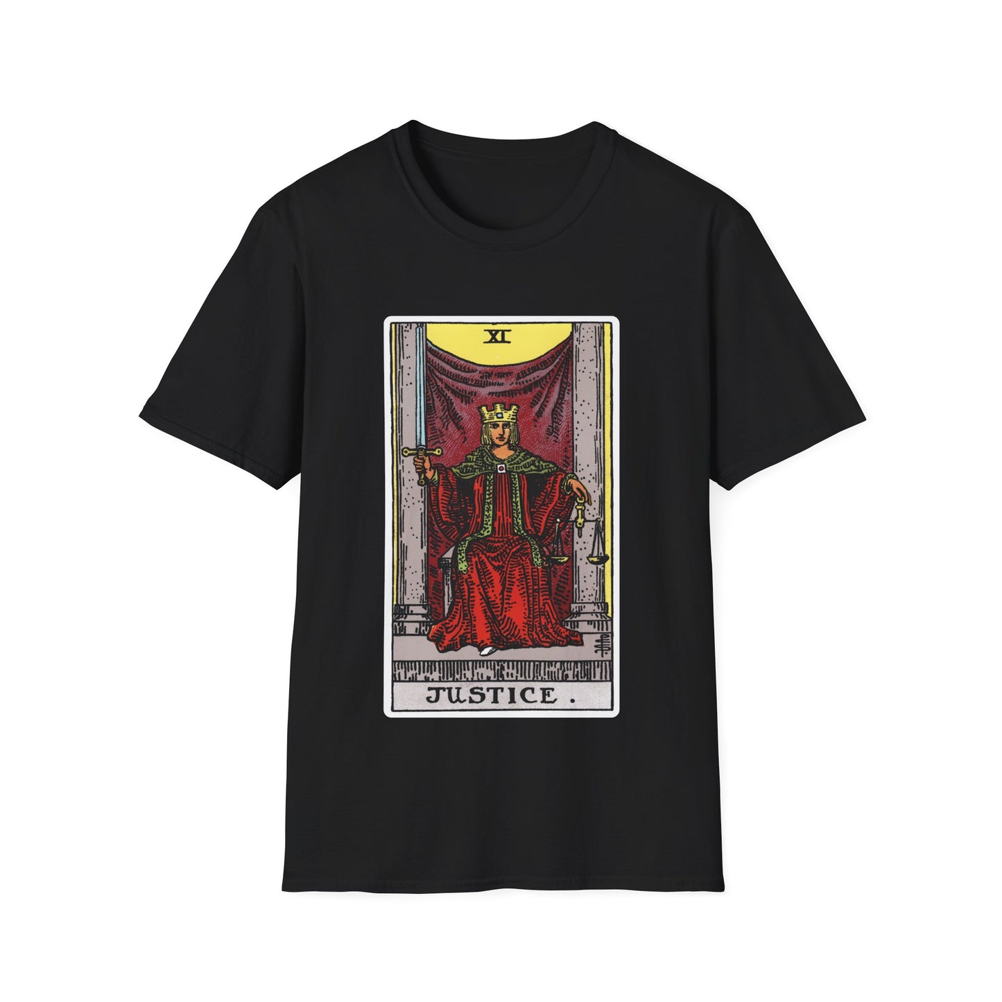 Camiseta de la Carta del Tarot de la Justicia