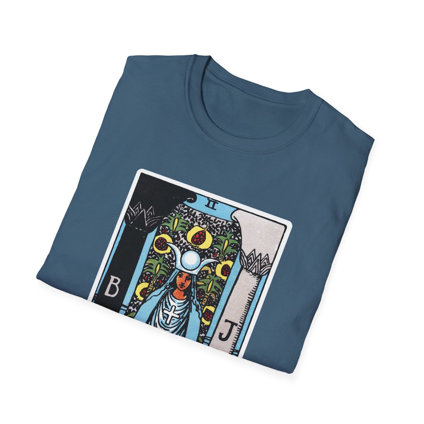 Camiseta de la Carta del Tarot La Suma Sacerdotisa
