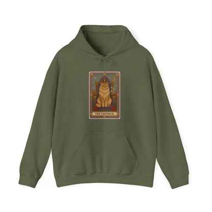 Mock Tarot Card "The Emperor" Cat Hoodie