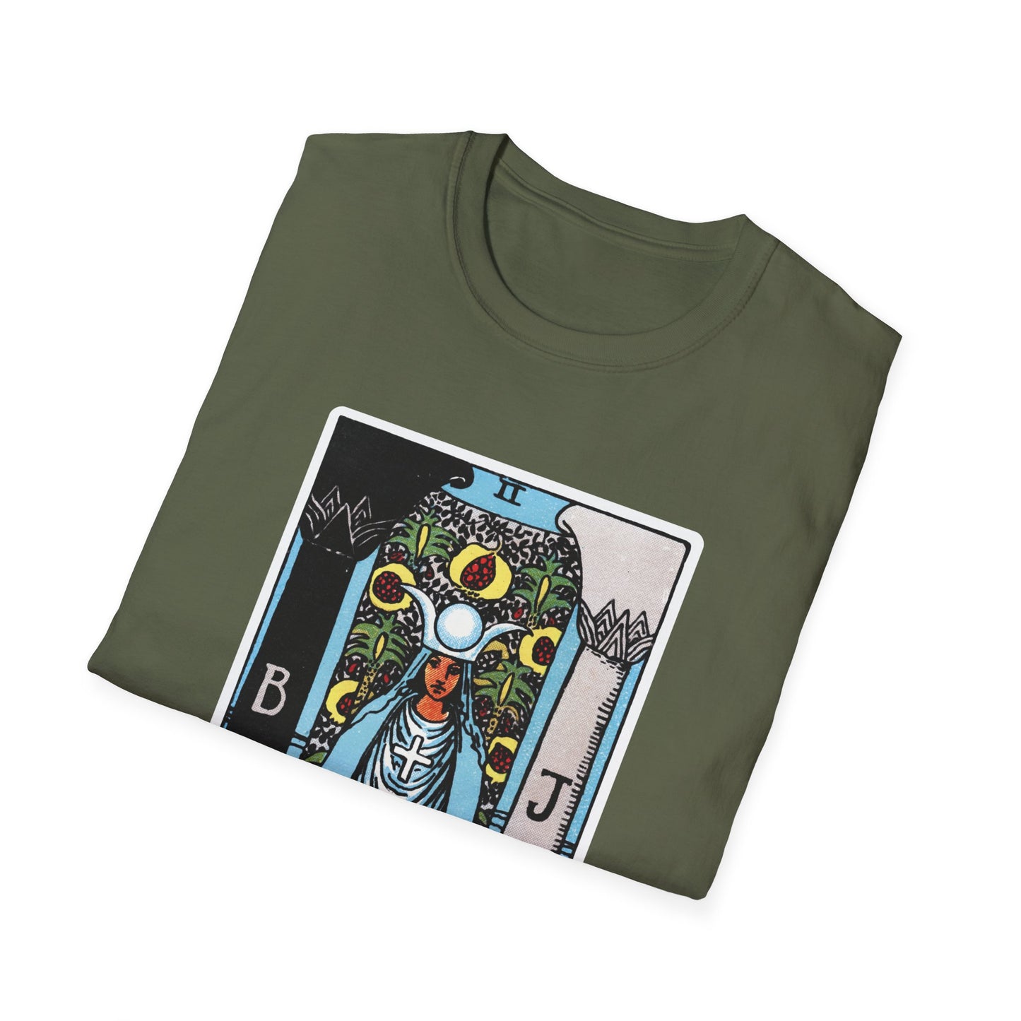 Camiseta de la Carta del Tarot La Suma Sacerdotisa