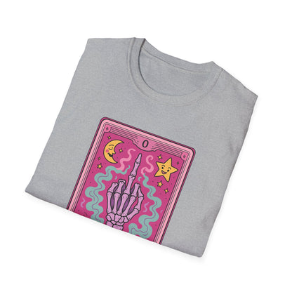 "The Zero of Fucks" Cartoon Tarot Card T-Shirt