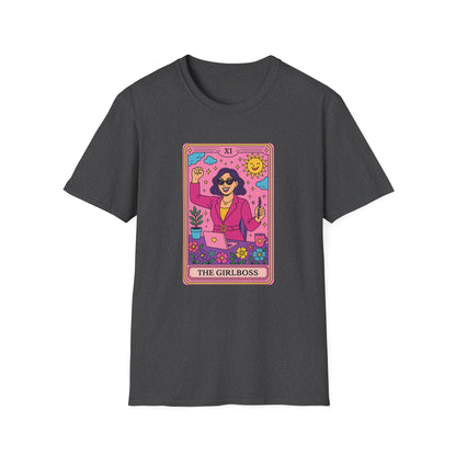 "The Girlboss" Cartoon Tarot Card T-Shirt