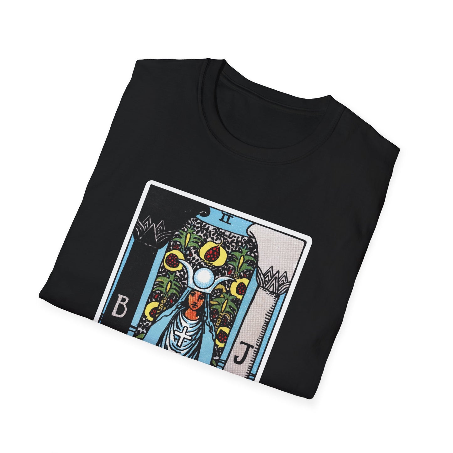Camiseta de la Carta del Tarot La Suma Sacerdotisa