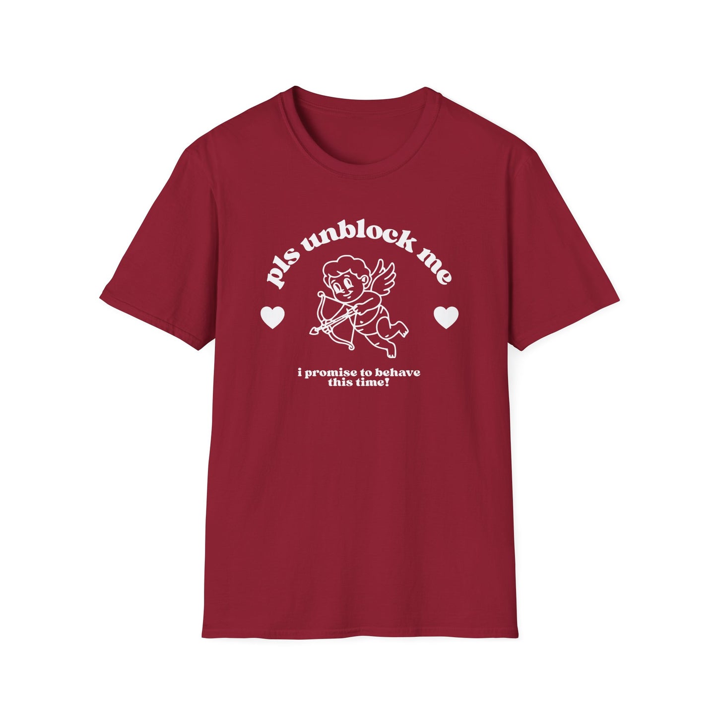 pls unblock me Cupid graphic T-Shirt