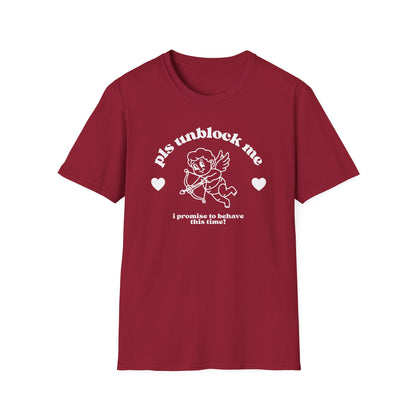 pls unblock me Cupid graphic T-Shirt