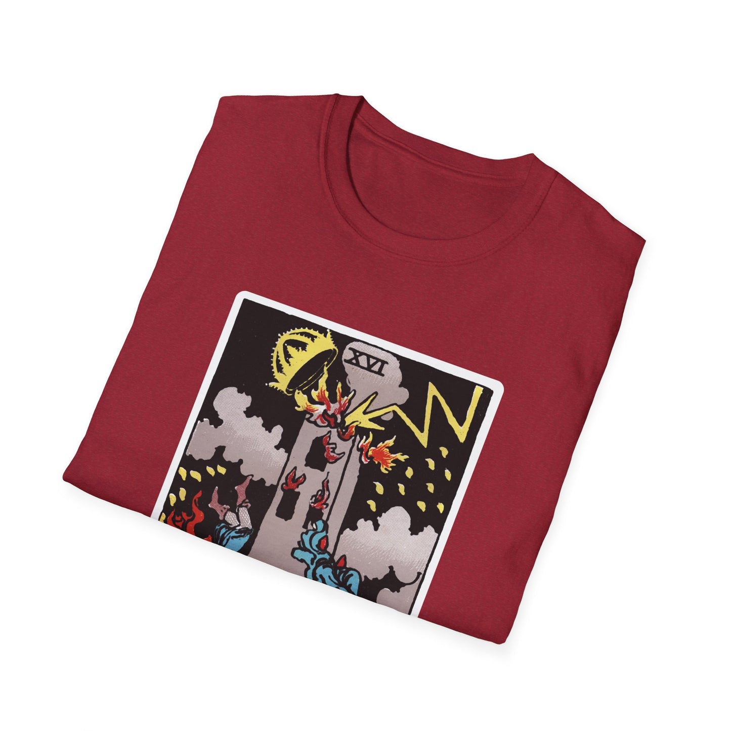 Camiseta de la Carta del Tarot La Torre