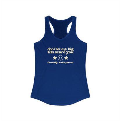 Dont Let My Big Boobs Scare You Y2K Tank