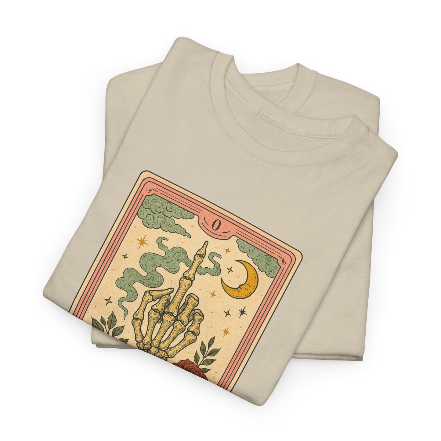 Mock Tarot Card "The Zero of Fucks" Unisex T-Shirt