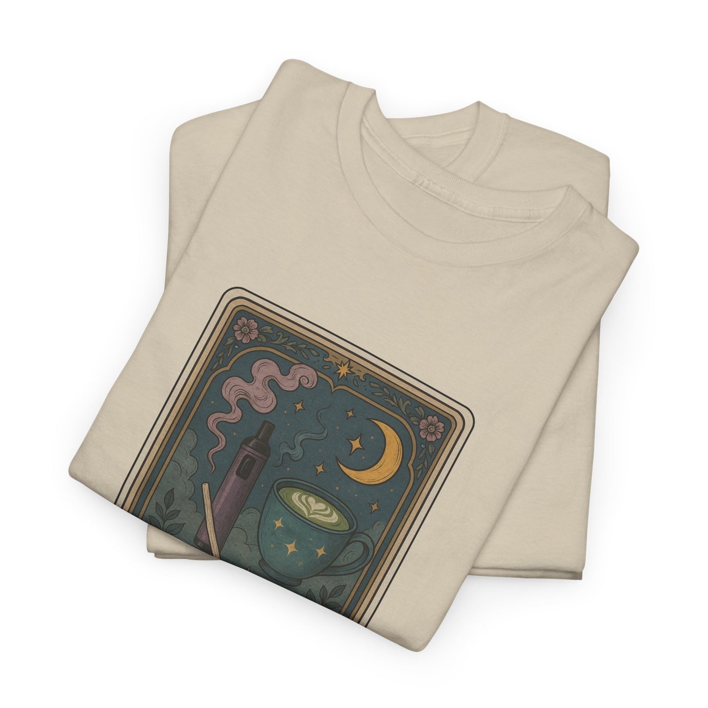 Mock Tarot Card "The Breakfast" Vape and Matcha Unisex T-Shirt